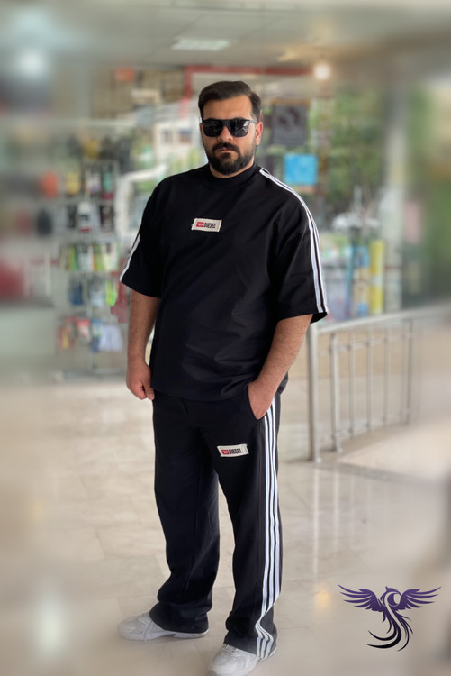 ست تیشرت شلوار دیزل سه خط نمای پشت