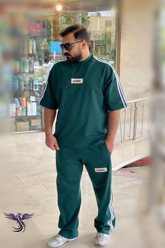 ست تیشرت و شلوار مردانه دیزل سه خط