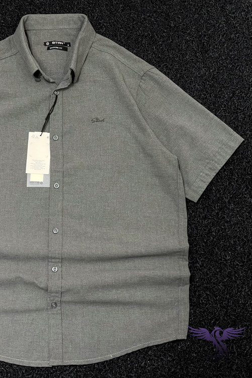 پیراهن لینن مردانه کژوال جزئیات دوخت